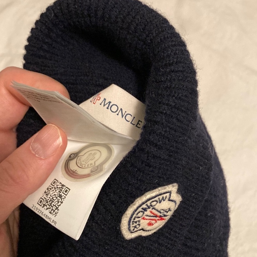 Moncler Dark Blue Knit Hat